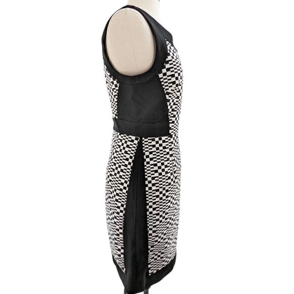 Trina Turk black & white checkerboard dress size 6 - Picture 2 of 12